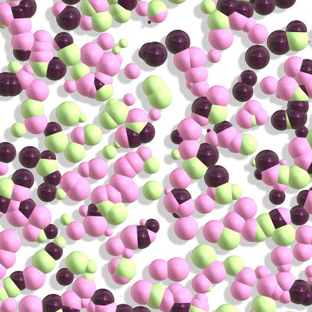 Molecule chemistry chemical atoms composition concept background illustrationの写真素材