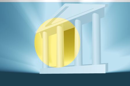 Flag of Palau, national country symbol illustration government legal administrationの写真素材
