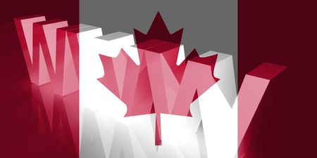 Flag of Canada, national country symbol illustration www internet e-commerceの写真素材