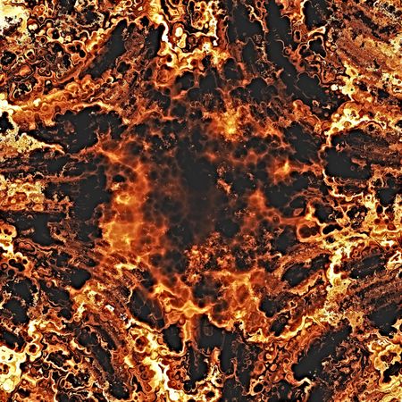 Rendererd illustration of fiery explosion and flames seamless background textureの写真素材