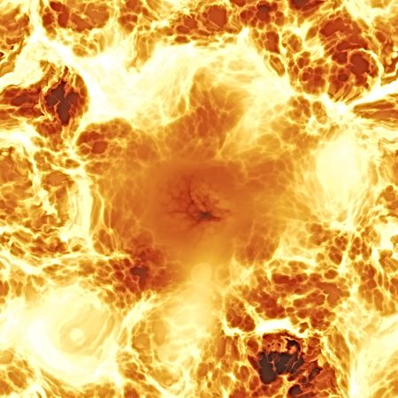 Rendererd illustration of fiery explosion and flames seamless background texture