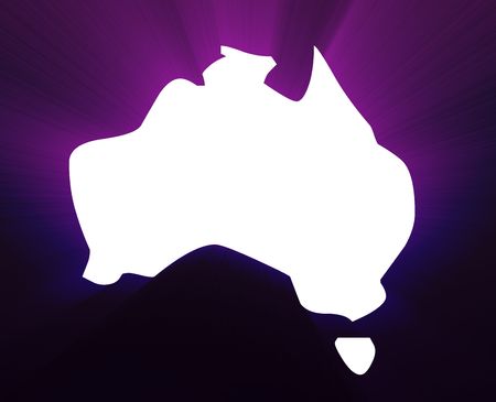 Map of Australia, abstract graphical design illustrationの写真素材