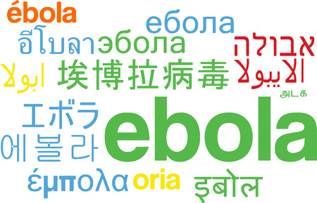 Background concept wordcloud multilanguage international many language illustration of ebolaの写真素材