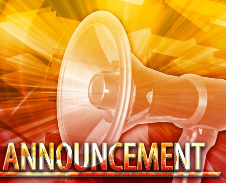 Abstract background digital collage concept illustration News Announcementの写真素材