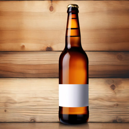 Beer blank generic product packaging mockupの素材