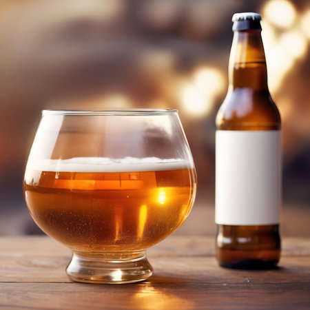 Beer blank generic product packaging mockupの素材