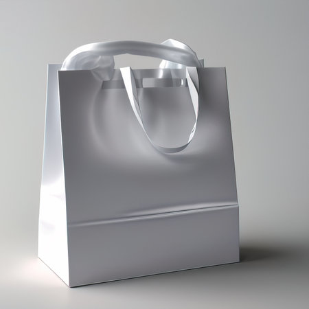 Plastic bag pouch, generic blank product packaging mockupの素材