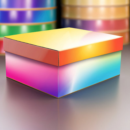 Blank empty generic cardboard box container, product packaging mockupの素材