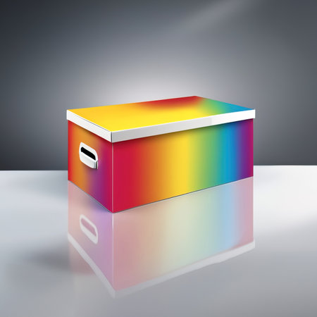 Blank empty generic cardboard box container, product packaging mockupの素材