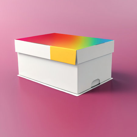 Blank empty generic cardboard box container, product packaging mockupの素材