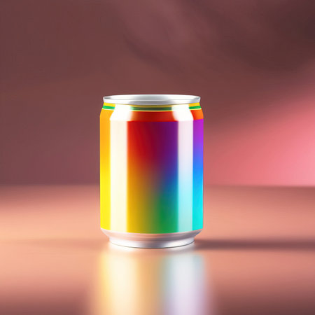 Soda drink or beer can, metail container for liquids, generic blank product packaging mockupの素材