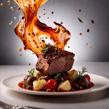 Beef bourgignon, traditonal French meat stewの素材