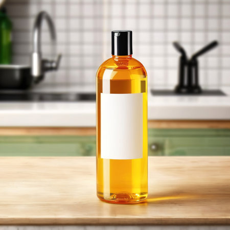 Dishwashing liquid dispenser, empty blank generic product packaging mockupの素材