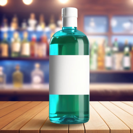Dishwashing liquid dispenser, empty blank generic product packaging mockupの素材