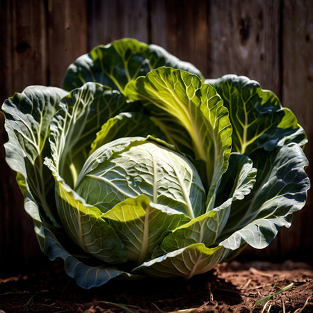 Cabbage fresh raw organic vegetableの素材