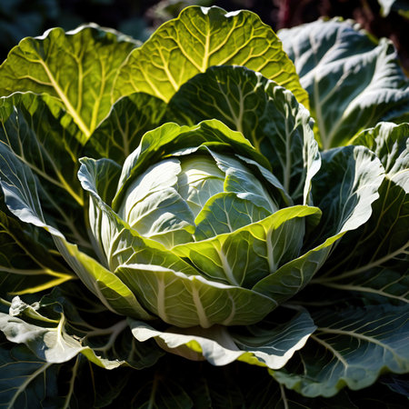 Cabbage fresh raw organic vegetableの素材