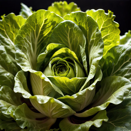 Lettuce fresh raw organic vegetable, veggieの素材