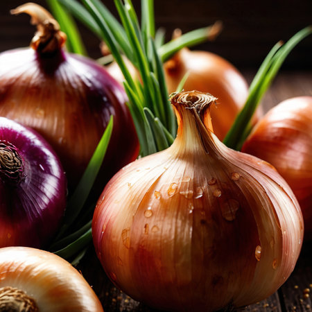 Onion fresh raw organic vegetableの素材