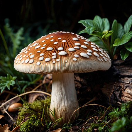 Mushroom fresh raw organic vegetable fungusの素材