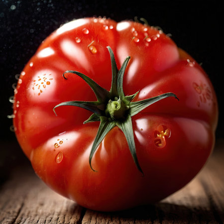 Tomato fresh raw organic vegetableの素材