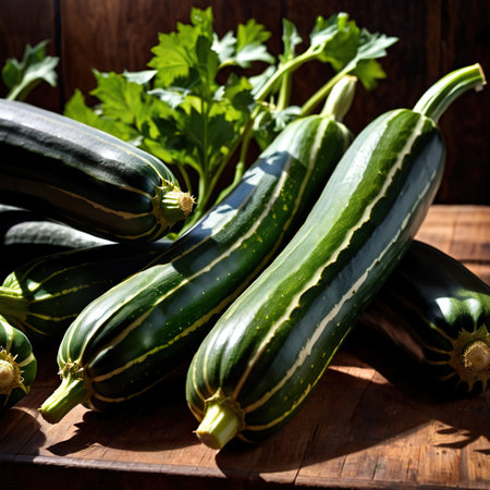 Zucchini fresh raw organic vegetableの素材