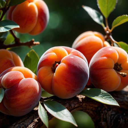Apricot fresh raw organic fruitの素材