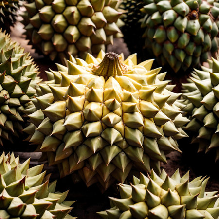 Durian fresh raw organic fruitの素材