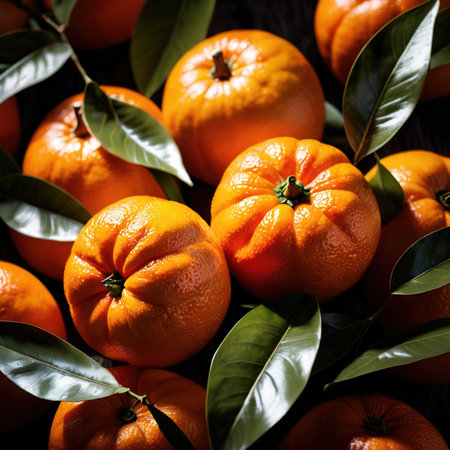 Mandarin orange fresh raw organic fruitの素材