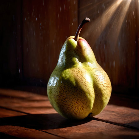 Pear fresh raw organic fruitの素材