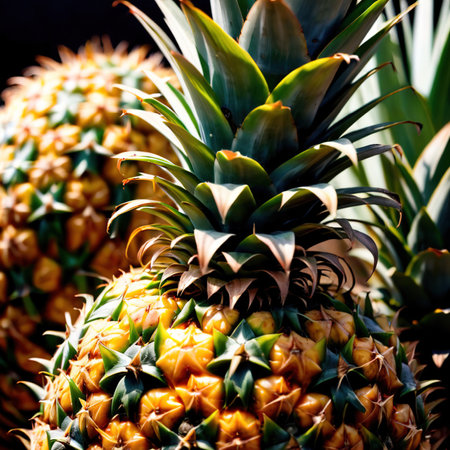 Pineapple fresh raw organic fruitの素材