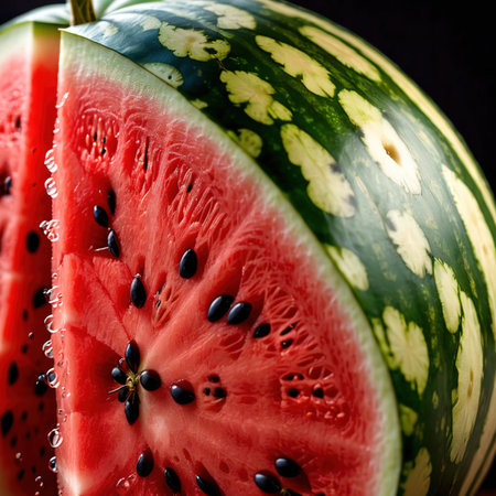 Watermelon fresh raw organic fruitの素材