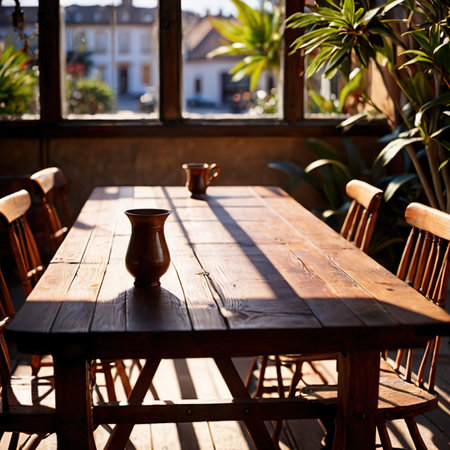 Table , wooden household furniture on which to place itemsの素材