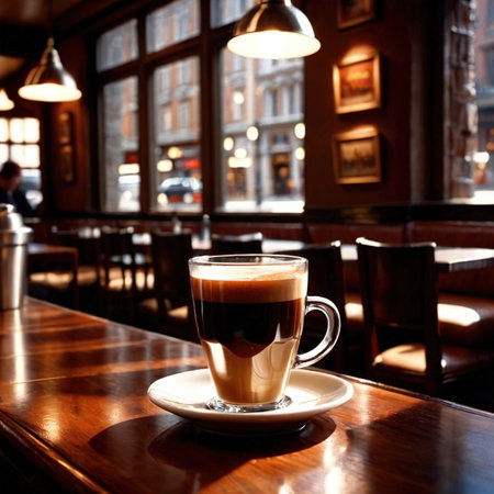 coffee americano , italian style diluted coffee hot beverage drinkの素材