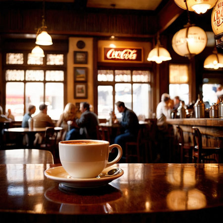 cappuccino , italian style milk coffee hot beverage drinkの素材