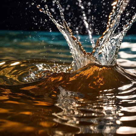 watersplash, clean clear water, plain backgroundの素材