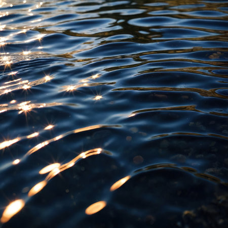 water ripples, clean pure alpine waterの素材