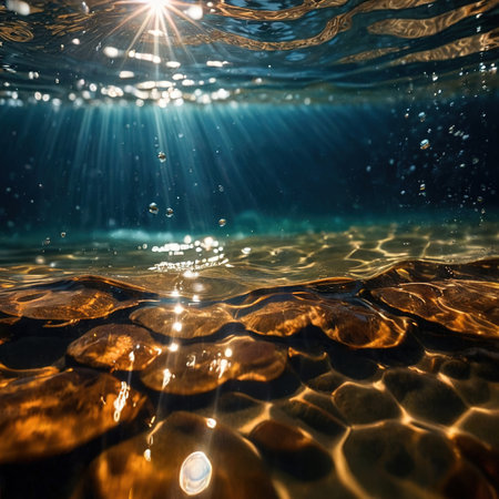 water ripples, clean pure alpine waterの素材