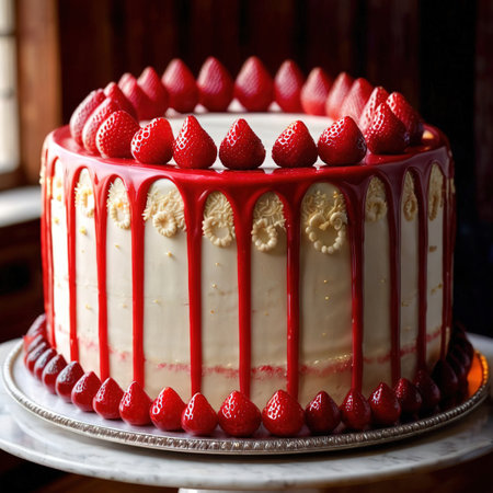 Lady Baltimore Cake , traditional popular sweet dessert cakeの素材