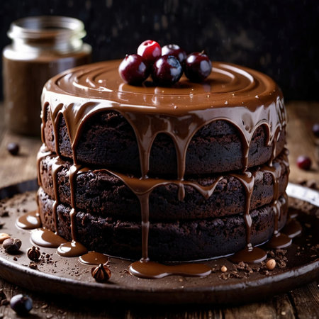 Mud Cake , traditional popular sweet dessert cakeの素材