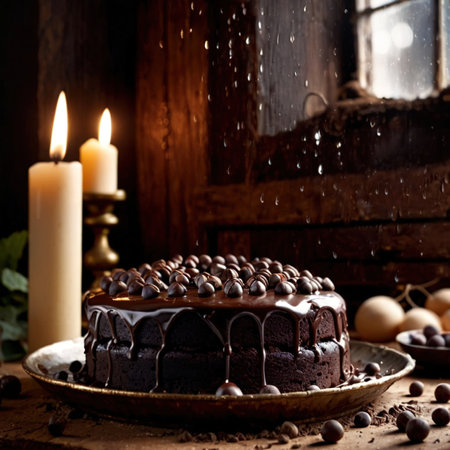 Mud Cake , traditional popular sweet dessert cakeの素材