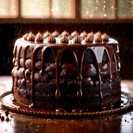 Mud Cake , traditional popular sweet dessert cakeの素材