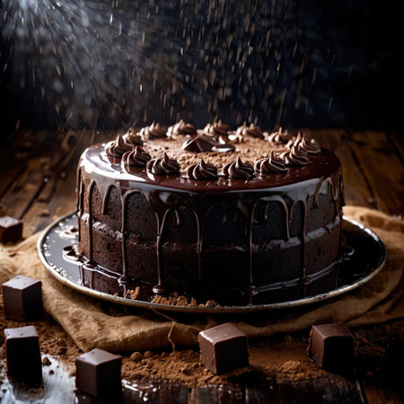 Mud Cake , traditional popular sweet dessert cakeの素材