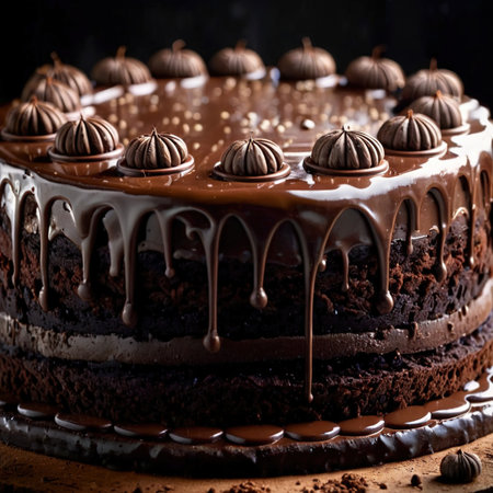 Mud Cake , traditional popular sweet dessert cakeの素材