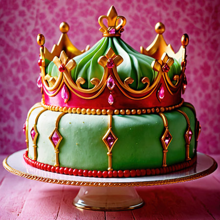 Princess Cake , traditional popular sweet dessert cakeの素材