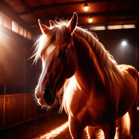 Unicorn, mystic legendary creature, glowing light painting aura illuminatedの素材