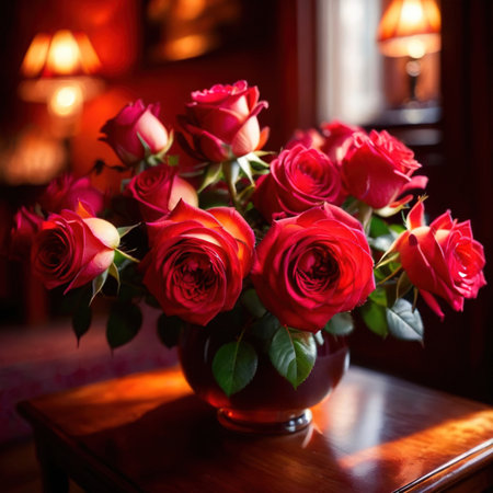 Bouquet of roses, romantic flowersの素材