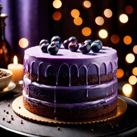 Ube Cake , traditional popular sweet dessert cakeの素材