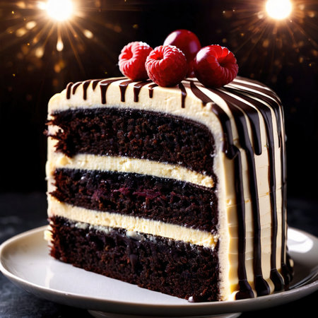 Zebra Cake , traditional popular sweet dessert cakeの素材