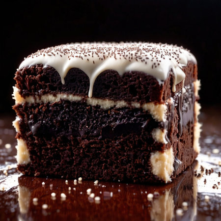 Lamington , traditional popular sweet dessert cakeの素材