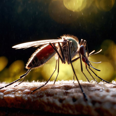 Mosquito wild animal living in nature, part of ecosystemの素材